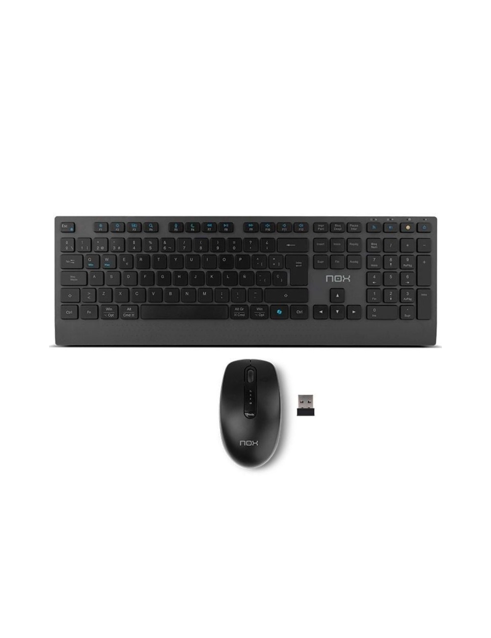 Teclado y Ratón Inalámbricos Nox Lite Duo