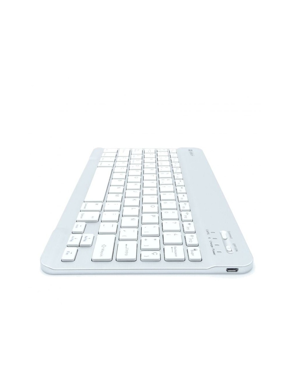 Teclado Compacto Inalámbrico Subblim Smart/ Plata