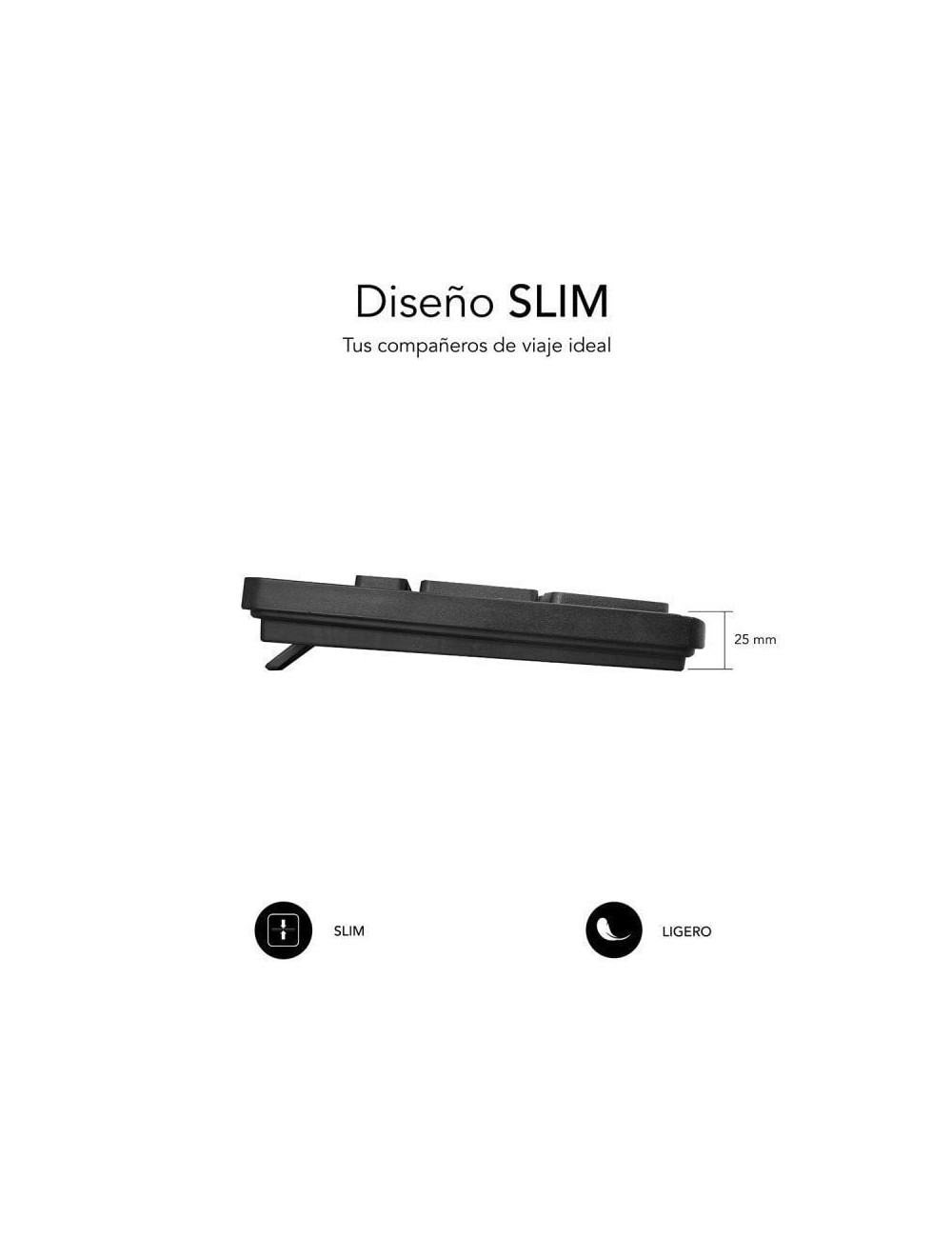 Teclado Subblim Business Slim Silencioso