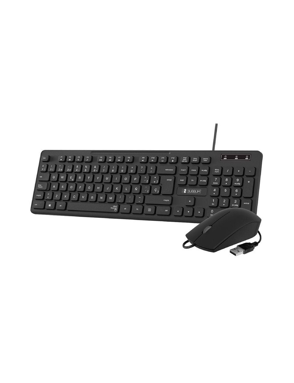 Teclado y Ratón Subblim Combo Business Slim CSSK01