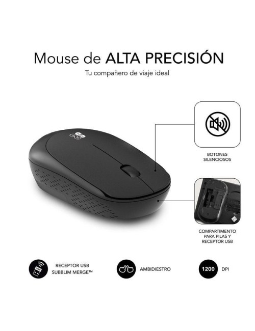 Teclado y Ratón Inalámbrico Subblim Combo Business Slim CSSW10