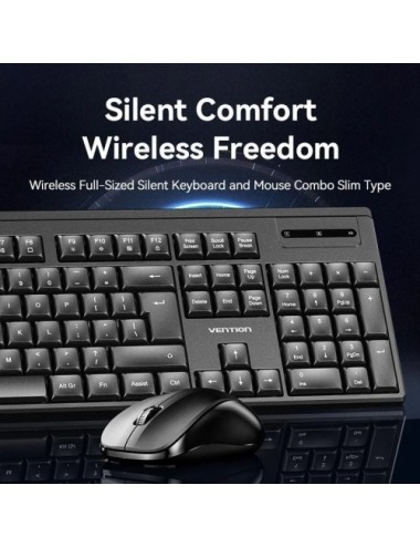 Teclado y Ratón Inalámbricos Vention Combo KTZB0-ES