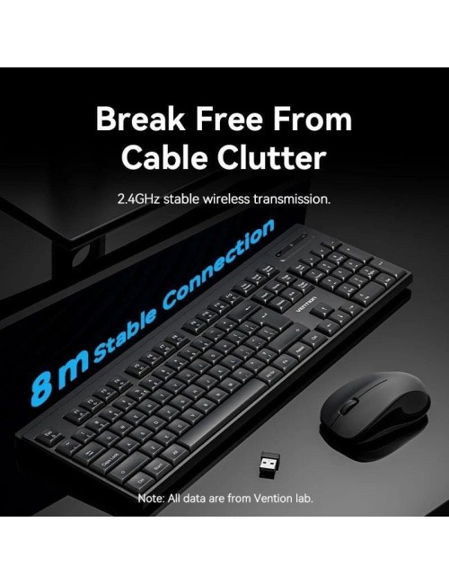 Teclado y Ratón Inalámbricos Vention Combo KTZB0-ES