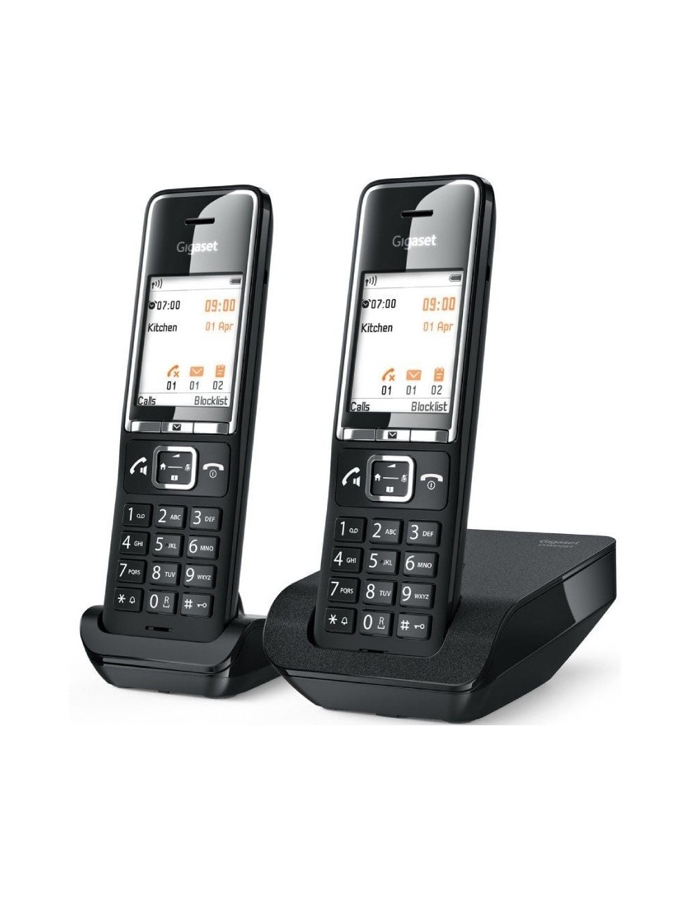 Teléfono Inalámbrico Gigaset Comfort 550/ Pack DUO/ Negro