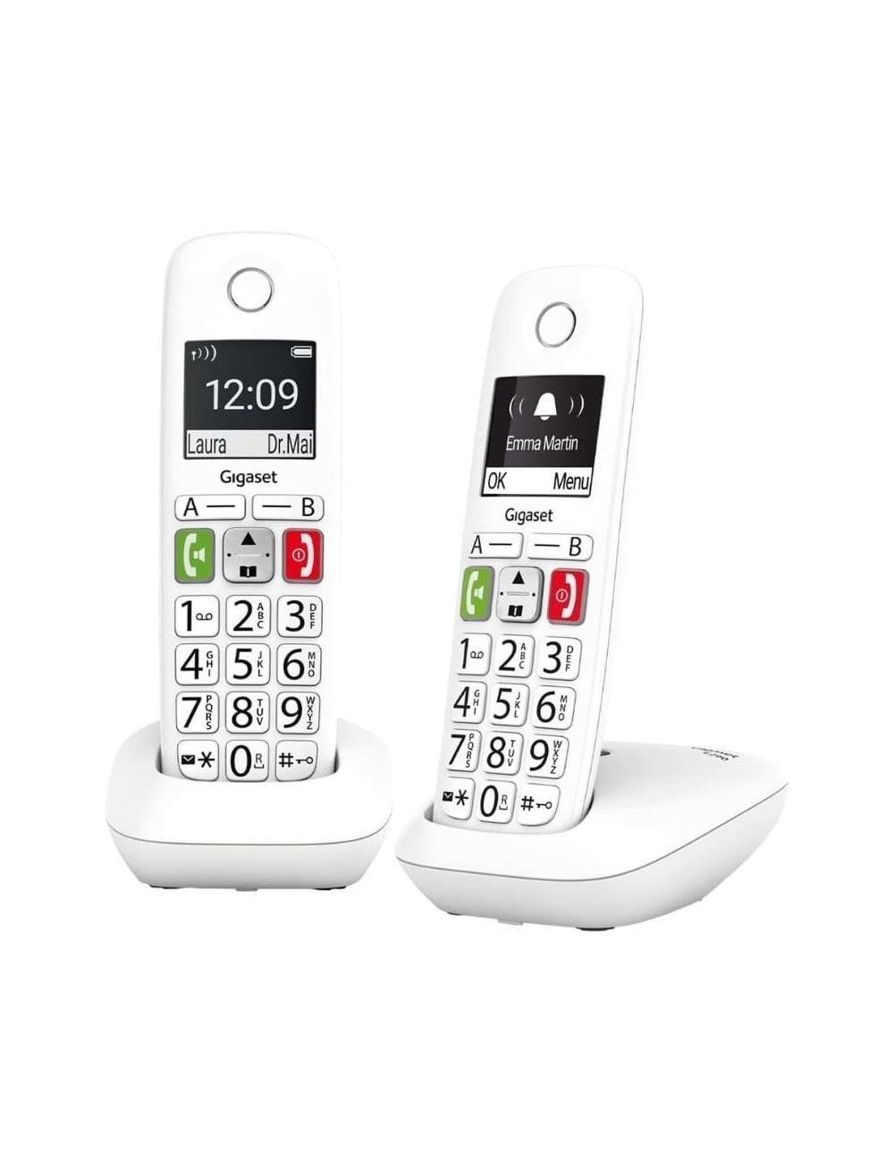 Teléfono Inalámbrico Gigaset E290/ Pack DUO/ Blanco
