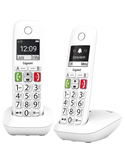 Teléfono Inalámbrico Gigaset E290/ Pack DUO/ Blanco