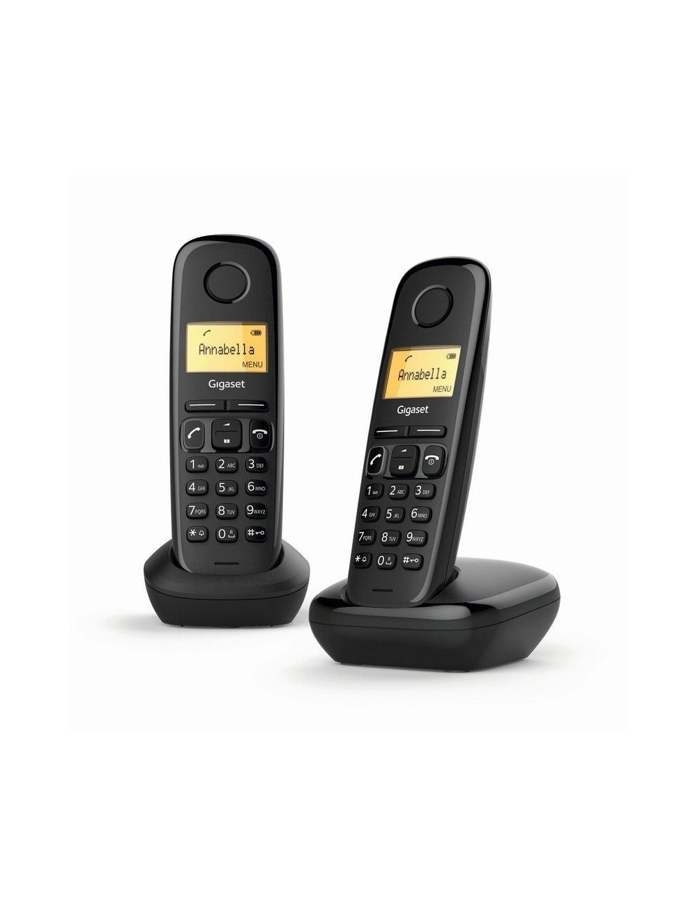 Teléfono Inalámbrico Gigaset A170/ Pack DUO/ Negro