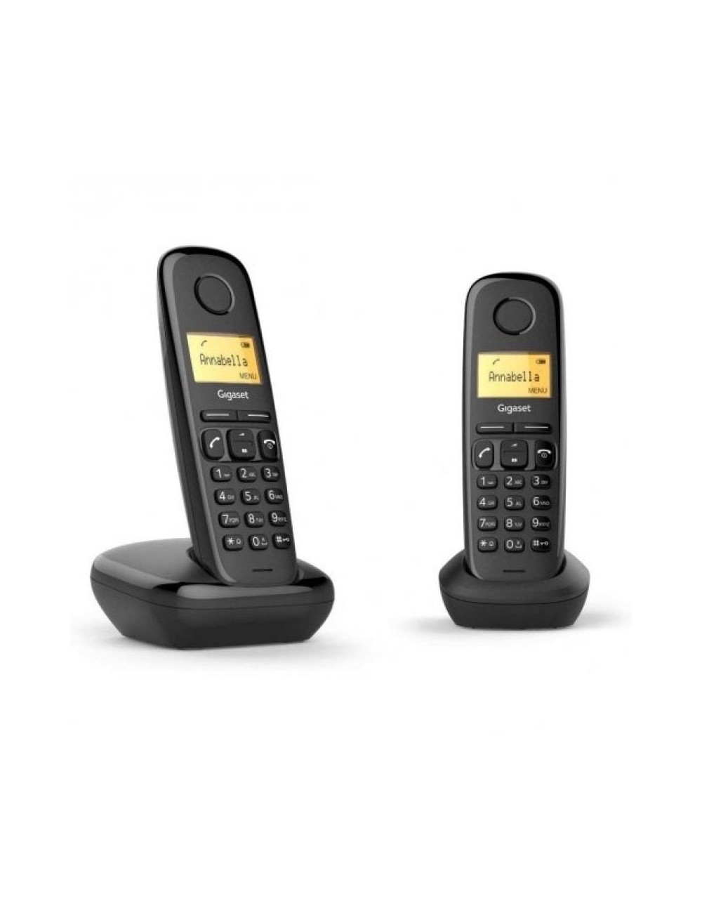 Teléfono Inalámbrico Gigaset A170/ Pack DUO/ Negro