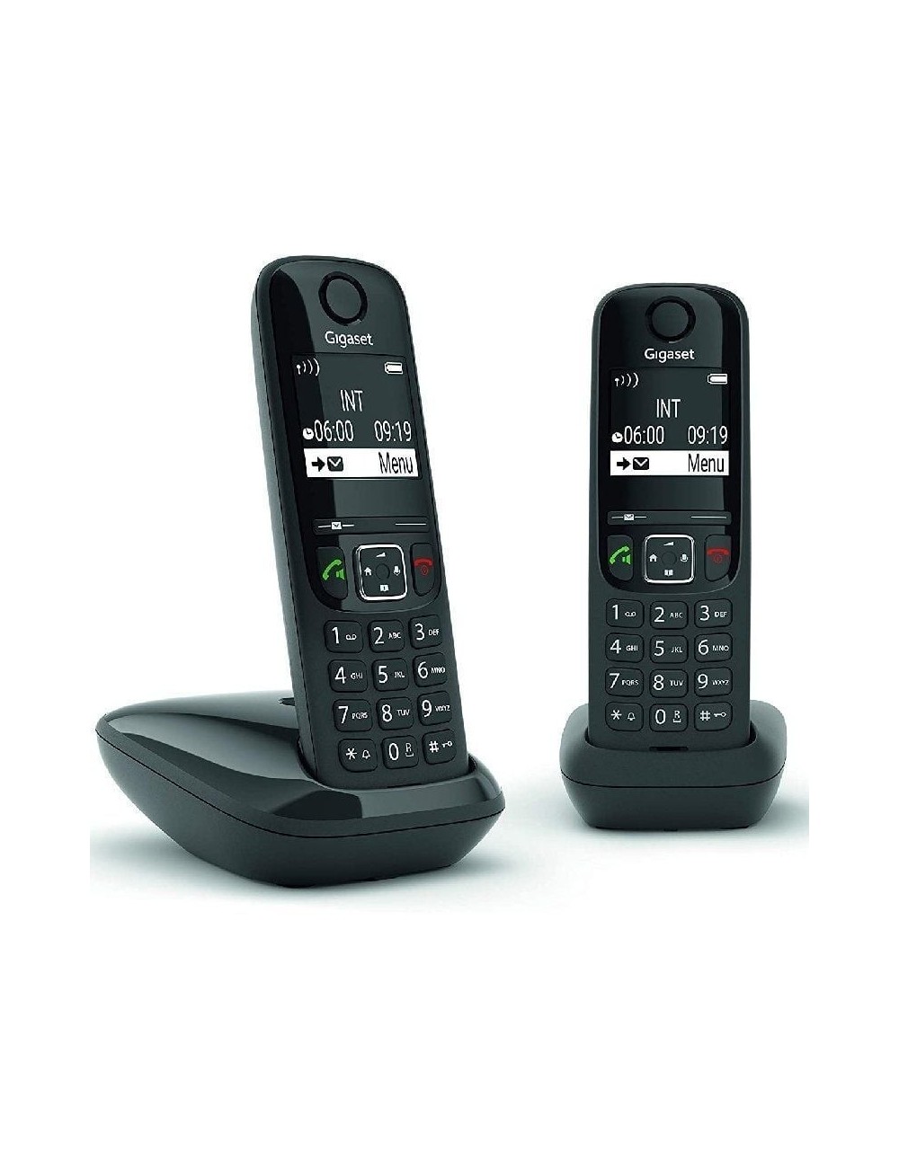 Teléfono Inalámbrico Gigaset AS690/ Pack DUO/ Negro