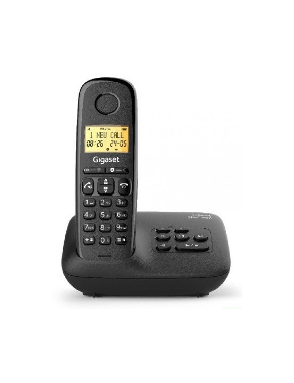 Teléfono Inalámbrico Gigaset Basic 100/ Negro