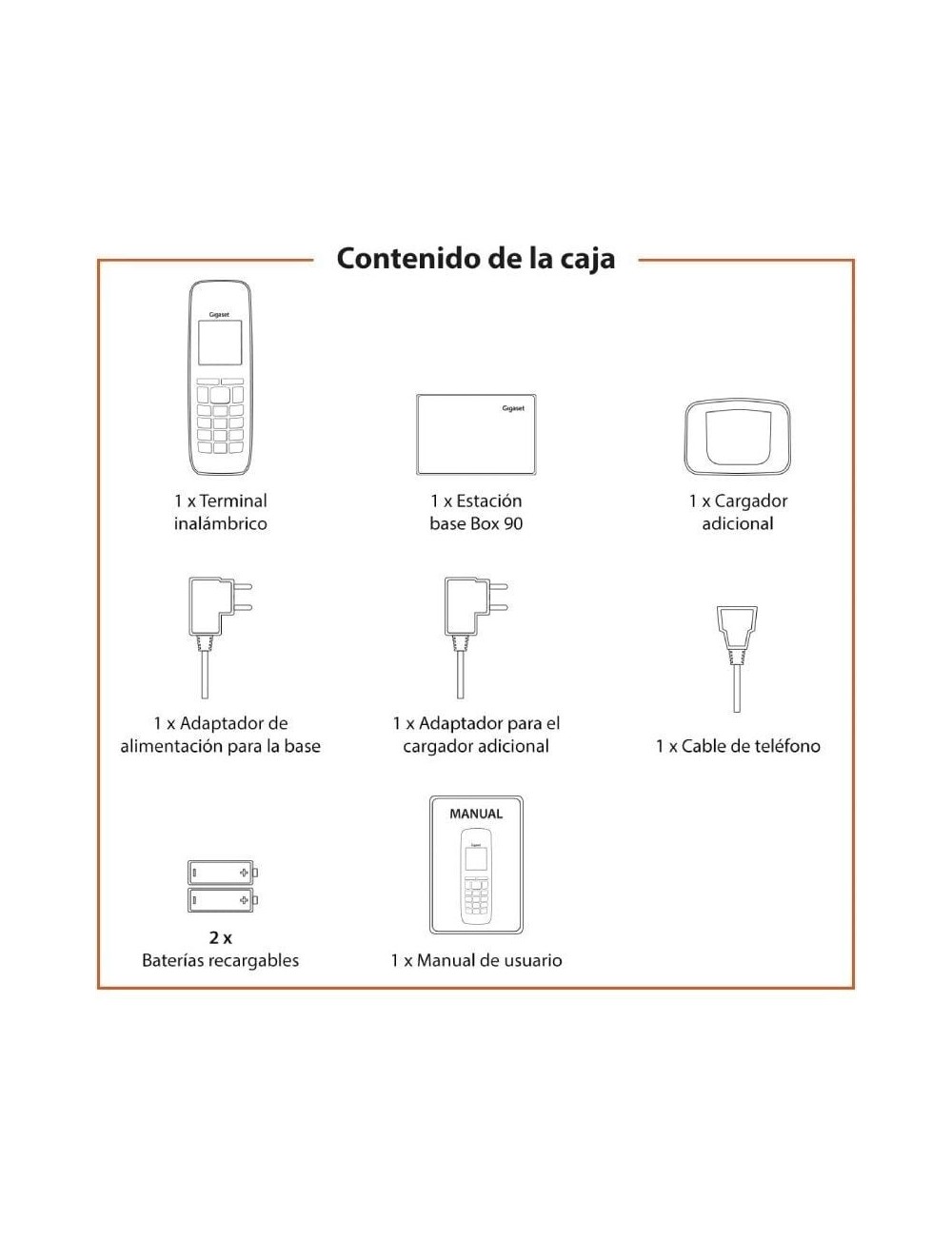 Teléfono Inalámbrico Gigaset CL390/ Gris
