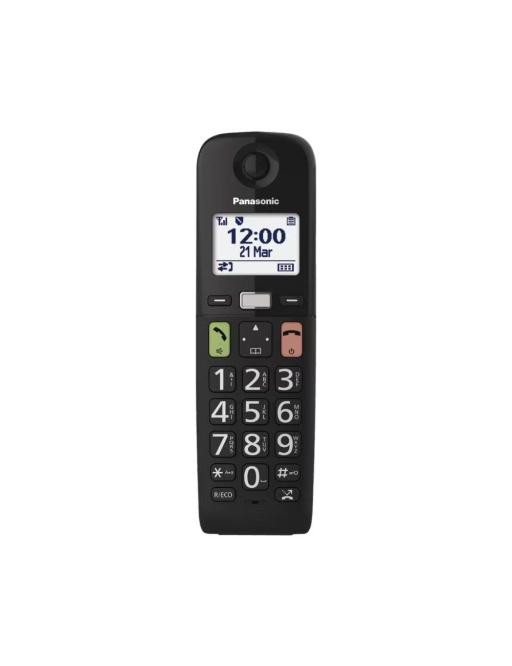 Teléfono Inalámbrico Panasonic KX-TGU112EXB/ Pack DUO/ Negro