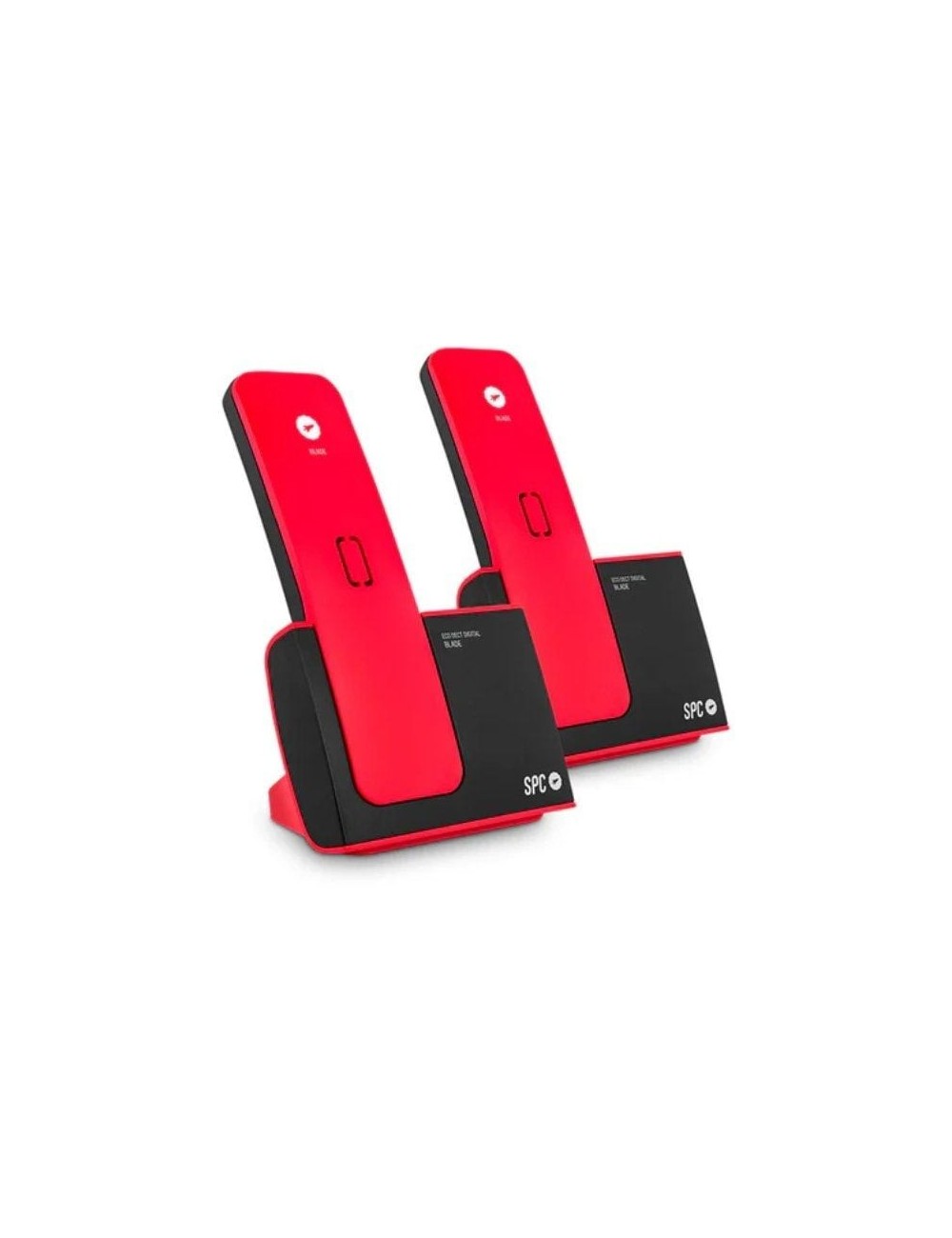 Teléfono Inalámbrico SPC Blade 7292RC2/ Pack DUO/ Rojo y Negro
