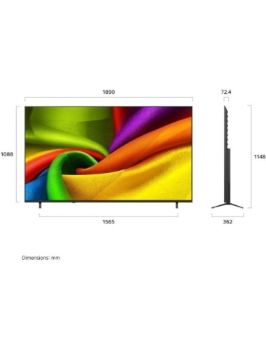 Televisor LG NanoCell 85NU850B6LA 85'/ Ultra HD 4K/ Smart TV/ WiFi/ Negro
