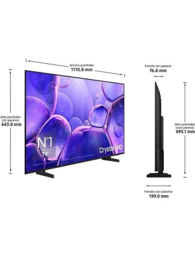 Televisor Samsung LED Crystal UHD TU50U8005FU 50'/ Ultra HD 4K/ Smart TV/ WiFi