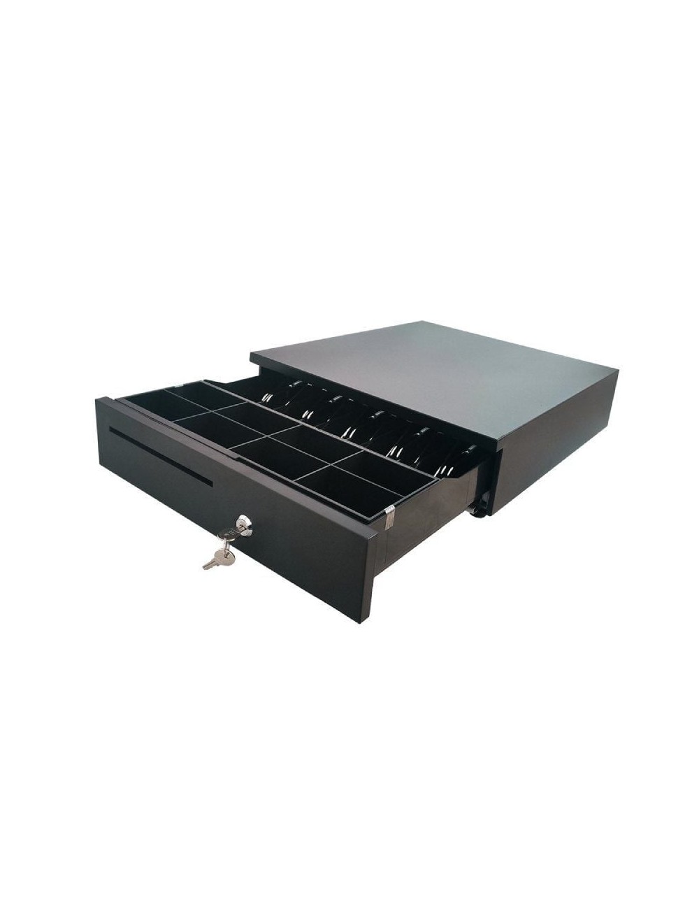 Cajón Portamonedas 10POS CP-405N/ Manual y Automático/ Negro