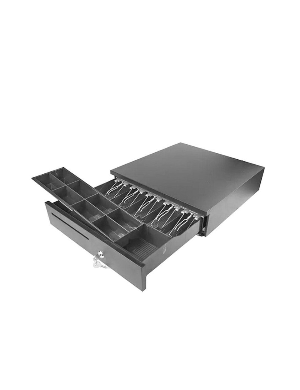 Cajón Portamonedas 10POS CP-405N/ Manual y Automático/ Negro