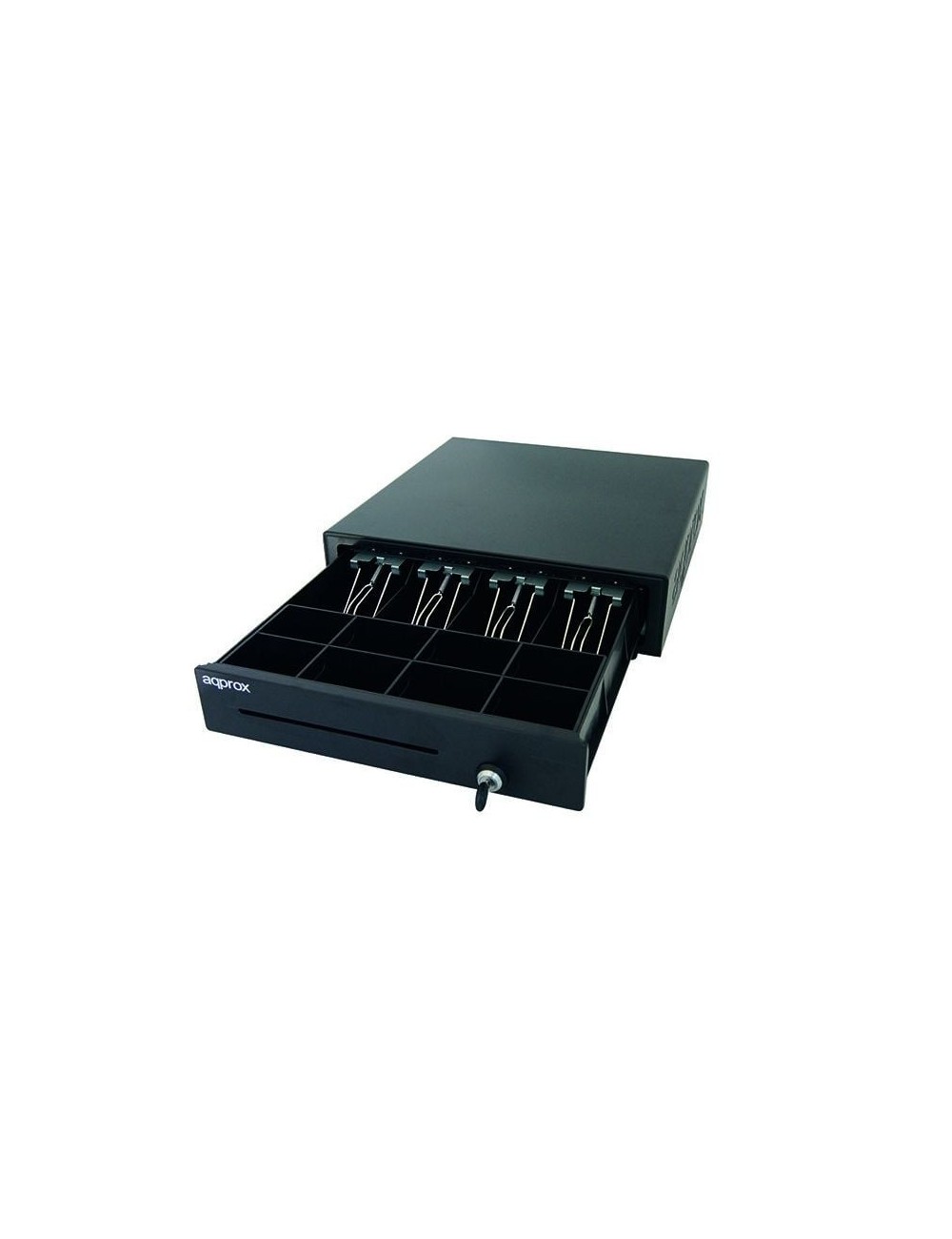 Cajón Portamonedas Approx appCASH01/ Manual y Automático/ Negro