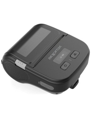 Impresora de Tickets Approx appPOS80PORTABLE/ Térmica/ Ancho papel 80mm/ USB-Bluetooth/ Negra