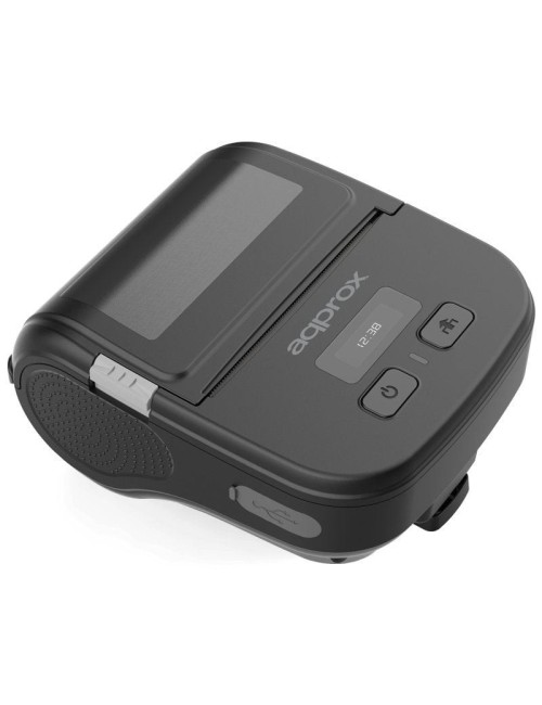 Impresora de Tickets Approx appPOS80PORTABLE/ Térmica/ Ancho papel 80mm/ USB-Bluetooth/ Negra