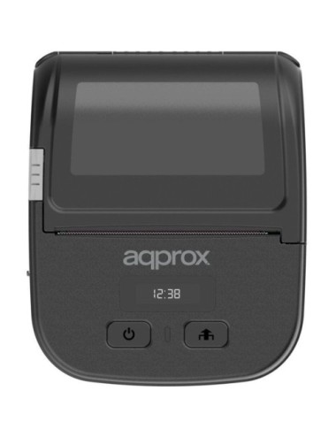 Impresora de Tickets Approx appPOS80PORTABLE/ Térmica/ Ancho papel 80mm/ USB-Bluetooth/ Negra