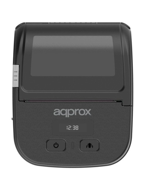 Impresora de Tickets Approx appPOS80PORTABLE/ Térmica/ Ancho papel 80mm/ USB-Bluetooth/ Negra