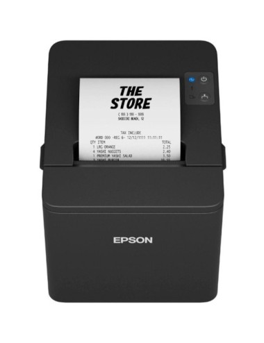 Impresora de Tickets Epson TM-T20IV/ Ancho papel 80mm/ USB-RS232/ Negra