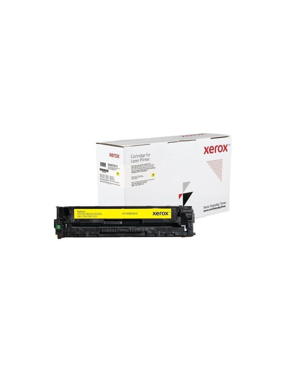 Tóner compatible Xerox 006R03810 compatible con HP CF212A/CB542A/CE322A/CRG-116Y/CRG-131Y/ 1800 páginas/ Amarillo