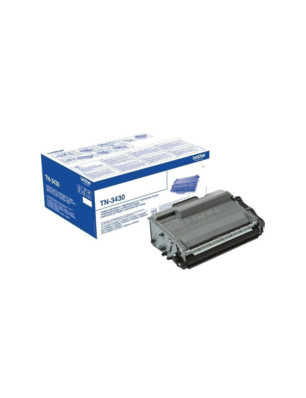 Tóner Original Brother TN-3430/ Negro