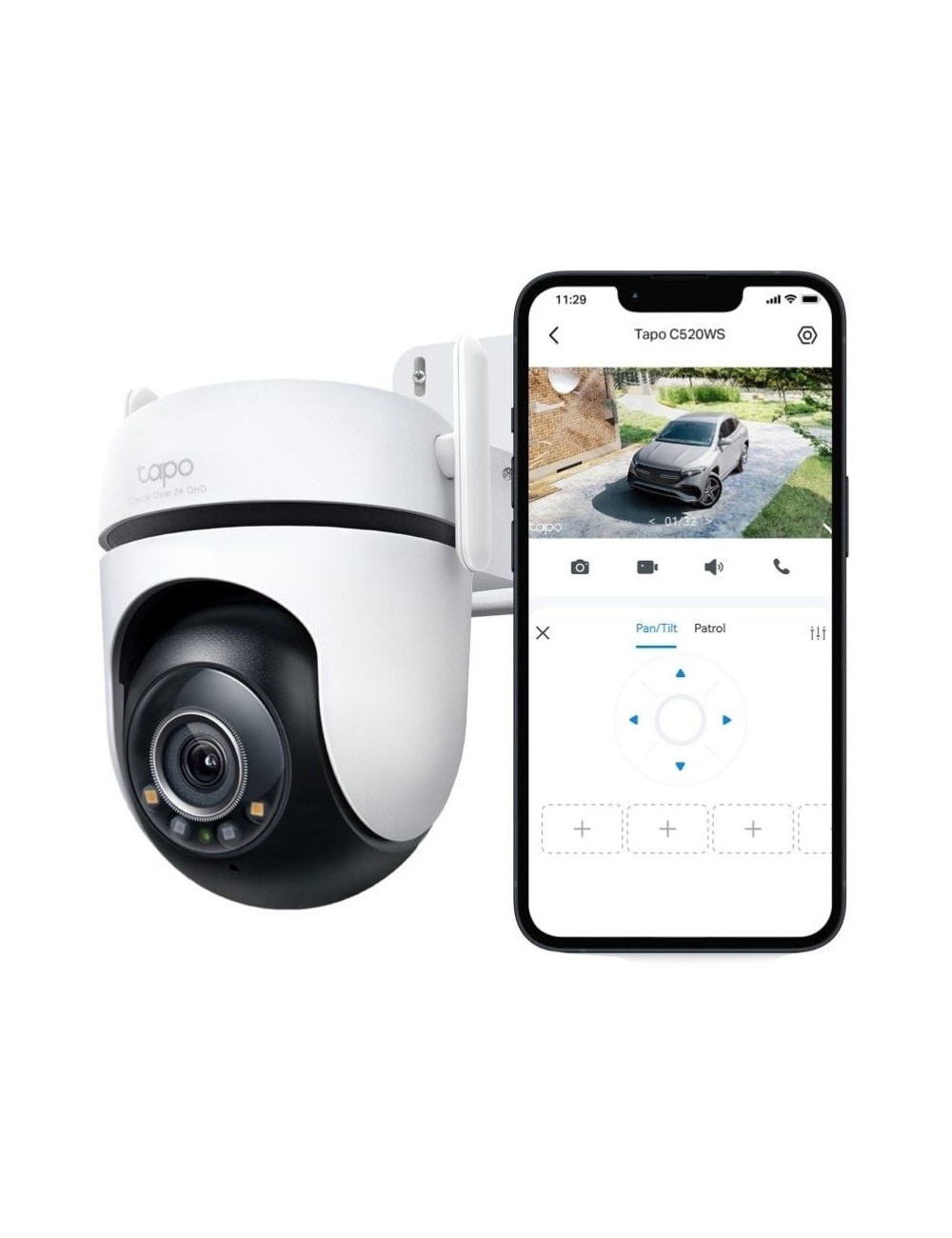 Cámaras de Videovigilancia TP-Link Tapo C520WS/ Visión Nocturna/ Control desde APP