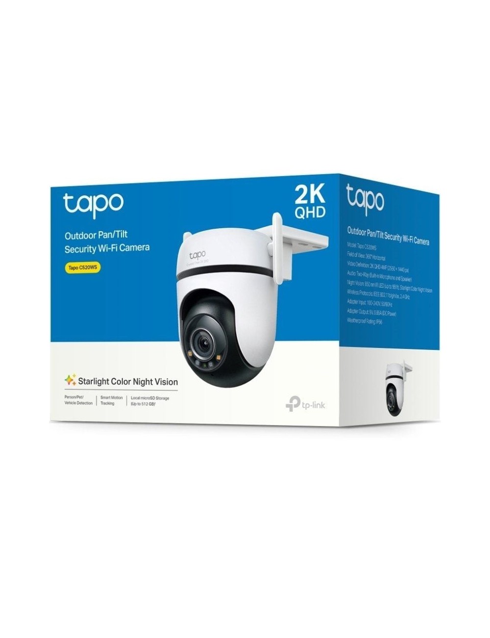 Cámaras de Videovigilancia TP-Link Tapo C520WS/ Visión Nocturna/ Control desde APP