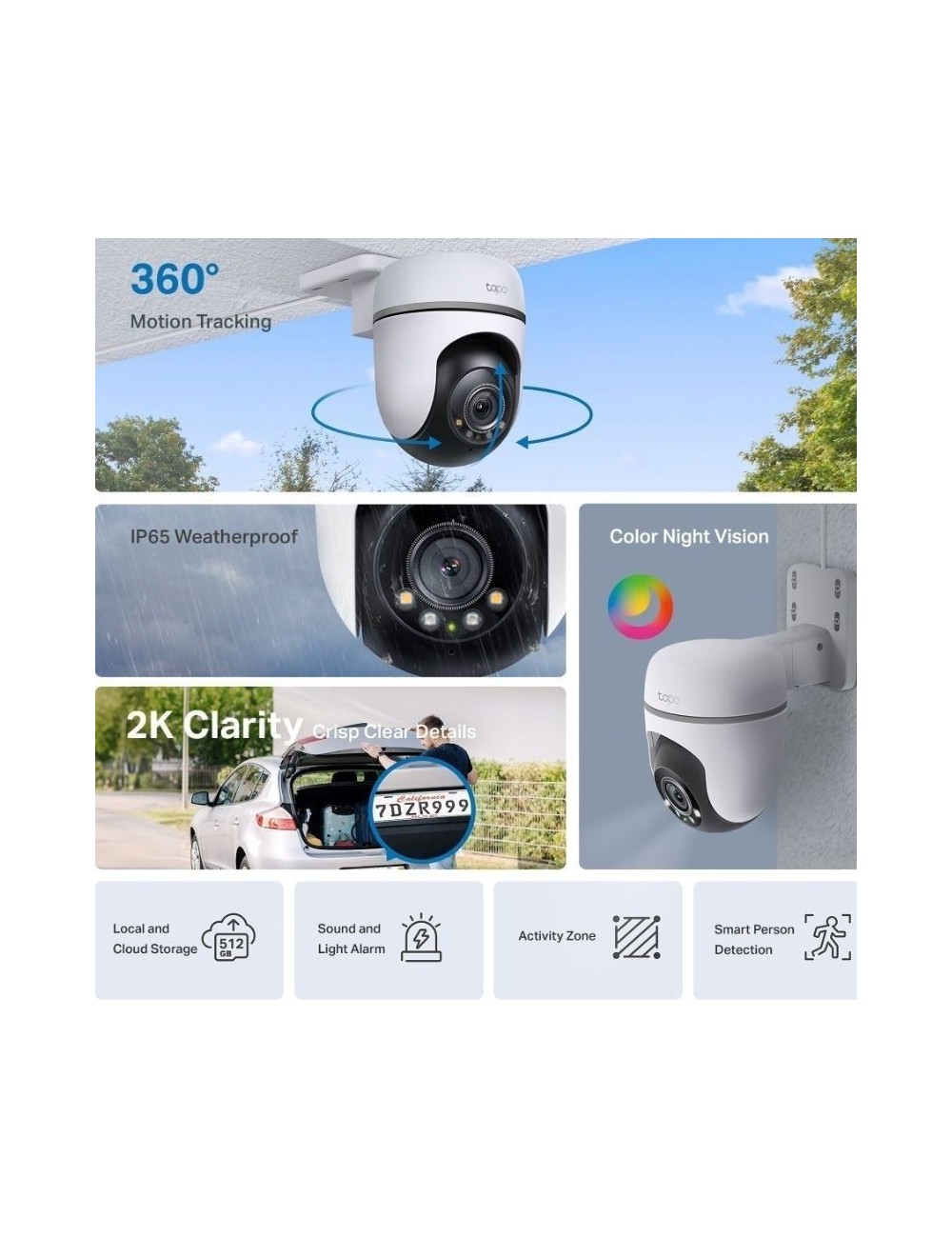 Cámara de Videovigilancia TP-Link Tapo TC41/ Visión Nocturna/ Control desde APP