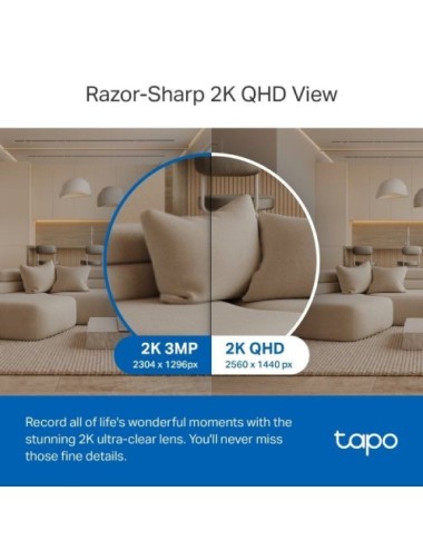 Cámara de Videovigilancia TP-Link Tapo TC72/ 360º/ Visión Nocturna/ Control desde APP