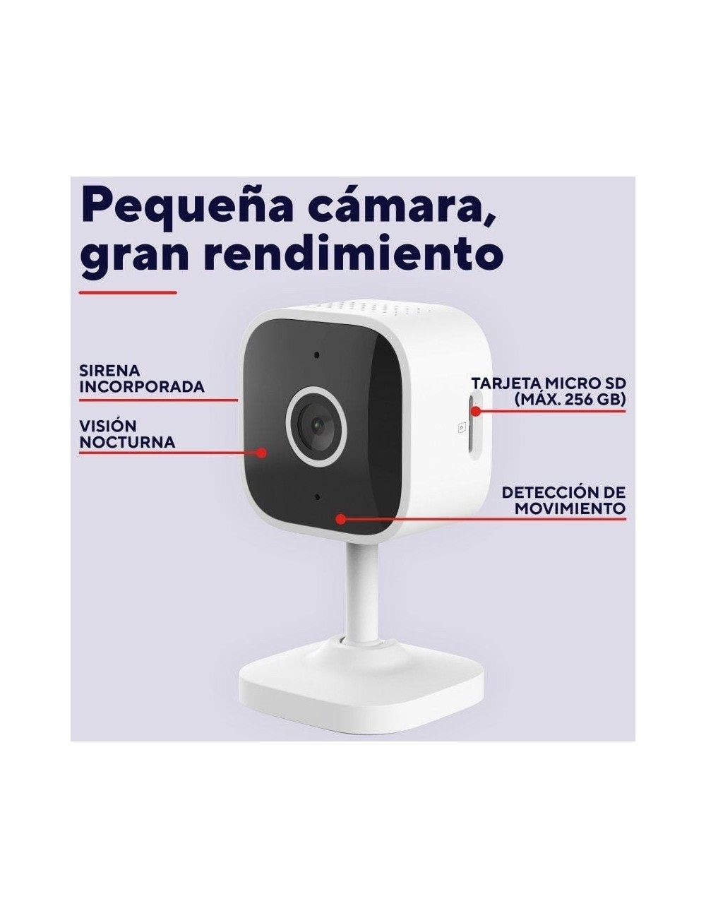 Cámara de Videovigilancia Trust IPCAM-2900/ 93.6º/ Visión Nocturna/ Control desde APP