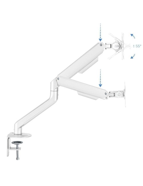 Soporte de Mesa para Monitor TooQ DB4032TNR-W/ Giratorio/ Inclinable/ hasta 9kg