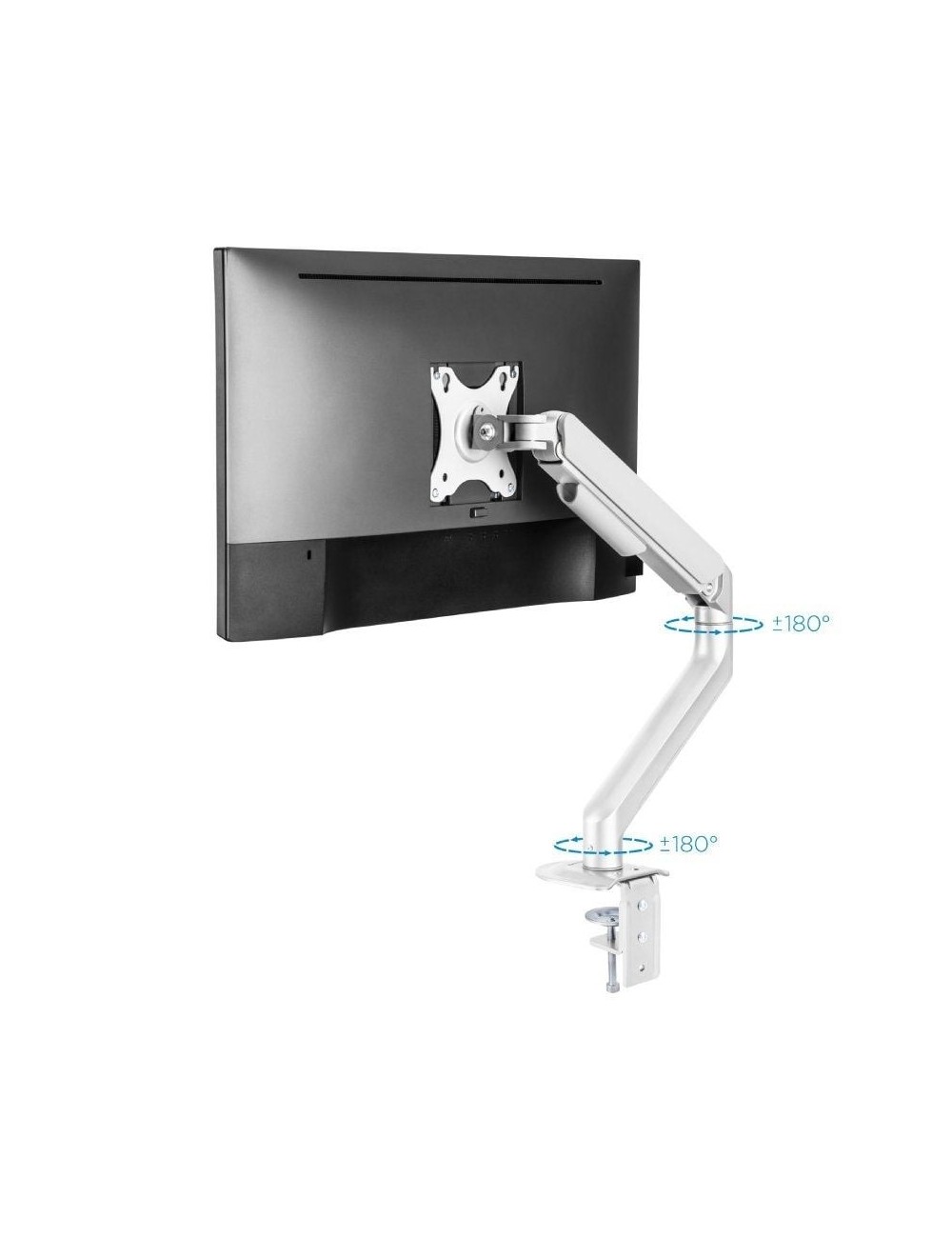 Soporte de Mesa para Monitor TooQ DB4032TNR-W/ Giratorio/ Inclinable/ hasta 9kg