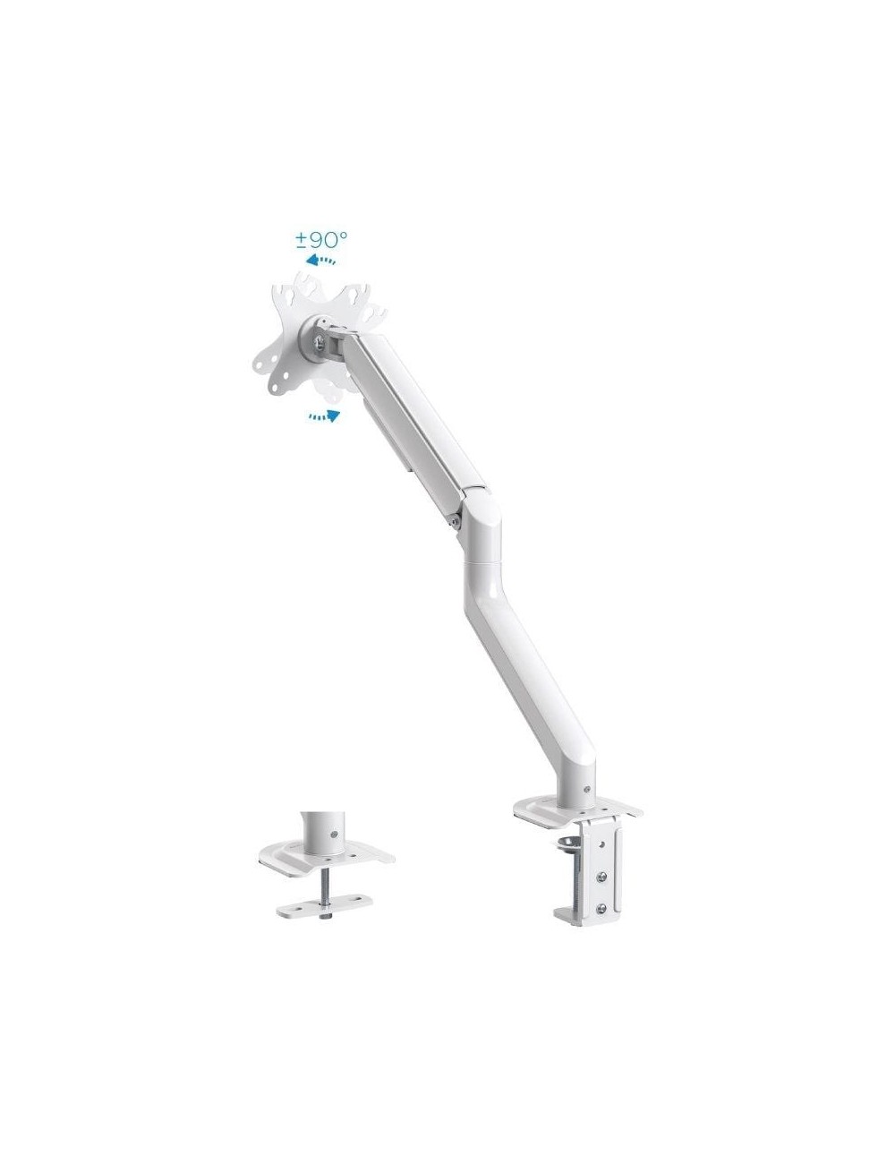 Soporte de Mesa para Monitor TooQ DB4032TNR-W/ Giratorio/ Inclinable/ hasta 9kg