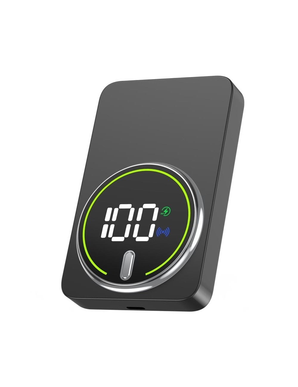 Powerbank 10000mAh Leotec LEPOWW20W10K/ 20W/ Wireless/ Negra/ Incluye Cable USB Tipo-C