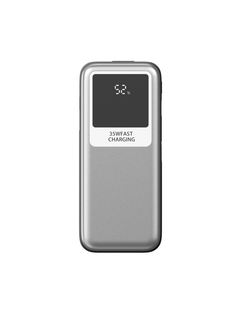 Powerbank 10000mAh Leotec LEPOW35W10S/ 35W/ Plata y Gris/ Incluye Cable USB Tipo-C y Lightning