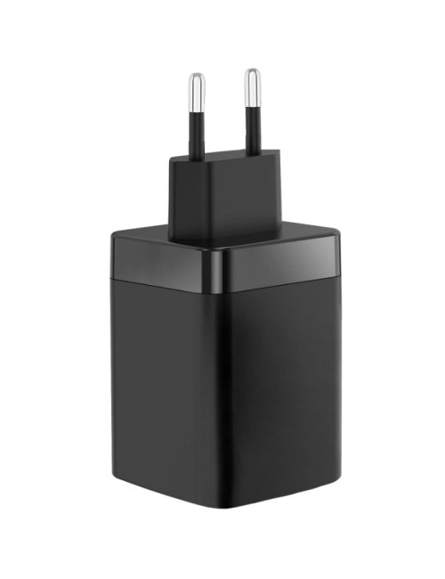 Cargador de Pared GaN Mars Gaming MD-GAN65R/ 1xUSB Tipo-C/ 1xUSB/ 65W/ Negro
