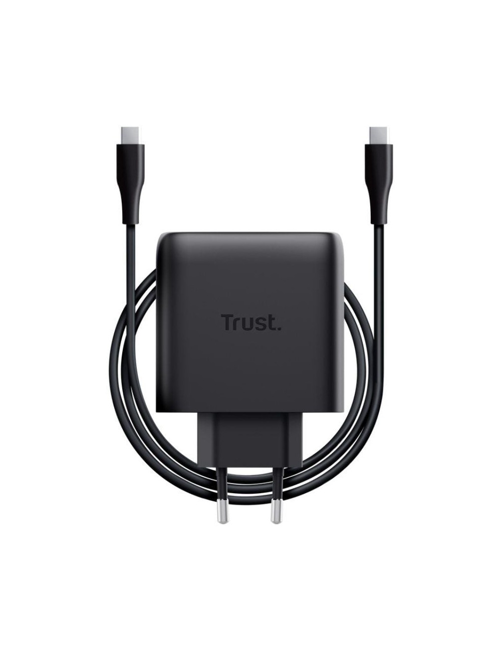 Cargador de Pared GaN Trust Maxo 65W/ 1xUSB Tipo-C/ Incluye Cable USB Tipo-C/ 65W