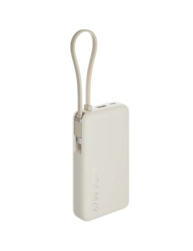 Powerbank 10000mAh Xiaomi 67W Power Bank Integrated Cable/ 67W/ Beige/ Incluye Cable USB Tipo-C