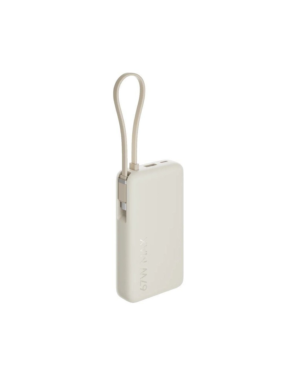 Powerbank 10000mAh Xiaomi 67W Power Bank Integrated Cable/ 67W/ Beige/ Incluye Cable USB Tipo-C