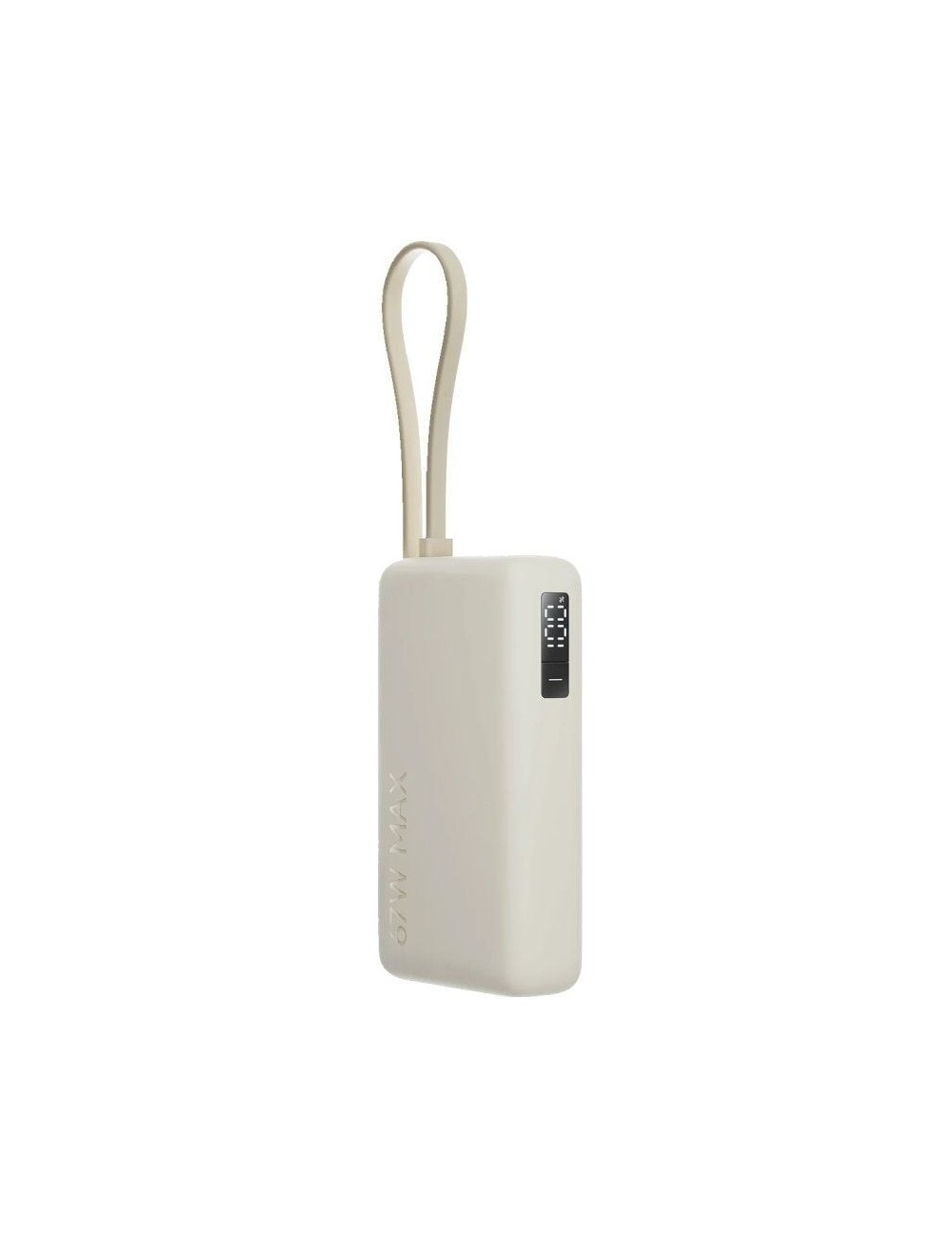 Powerbank 10000mAh Xiaomi 67W Power Bank Integrated Cable/ 67W/ Beige/ Incluye Cable USB Tipo-C