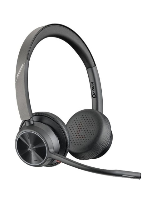 Auriculares Inalámbricos Poly Voyager 4320-M para Microsoft Teams + Adaptador BT700 + Base de Carga/ con Micrófono/ Bluetooth/ N
