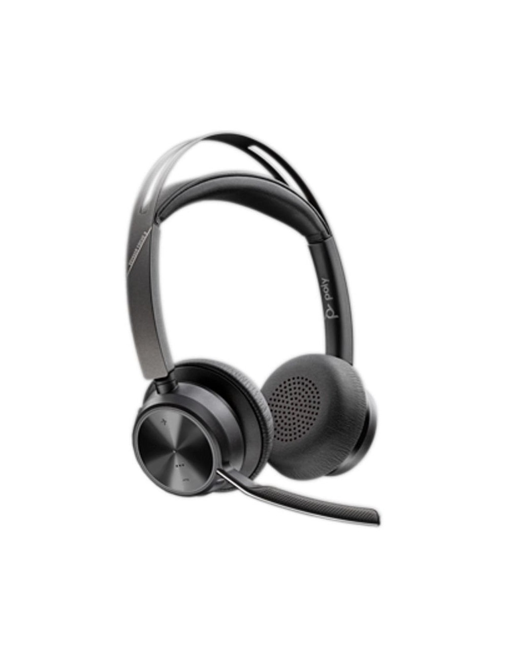 Auriculares Inalámbricos PolyVoyager Focus 2 USB-C-C + Adaptador USB-C/A/ con Micrófono/ Bluetooth/ Negros