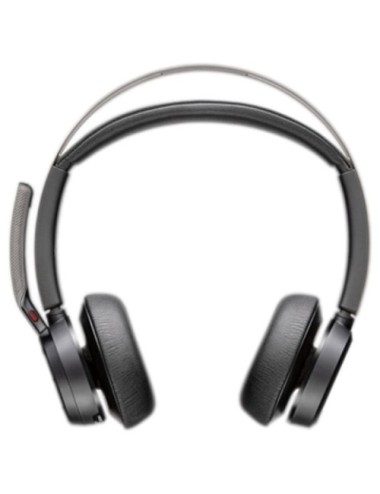 Auriculares Inalámbricos PolyVoyager Focus 2 USB-C-C + Adaptador USB-C/A/ con Micrófono/ Bluetooth/ Negros