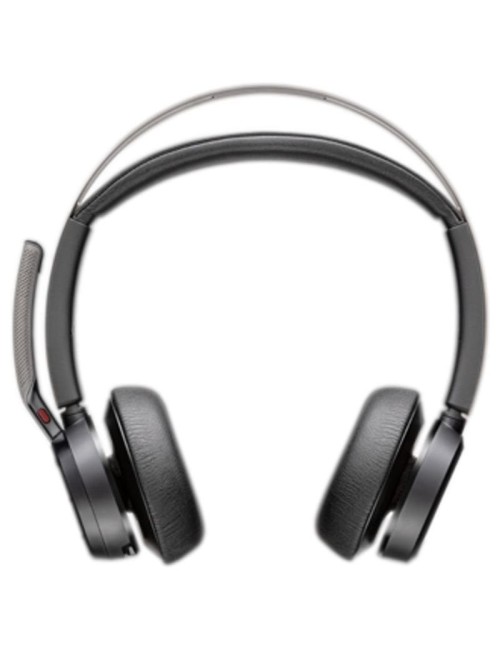 Auriculares Inalámbricos PolyVoyager Focus 2 USB-C-C + Adaptador USB-C/A/ con Micrófono/ Bluetooth/ Negros