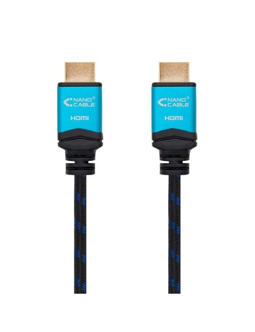 Cable HDMI 2.0 4K Nanocable 10.15.3707/ HDMI Macho - HDMI Macho/ 7m/ Negro/ Azul