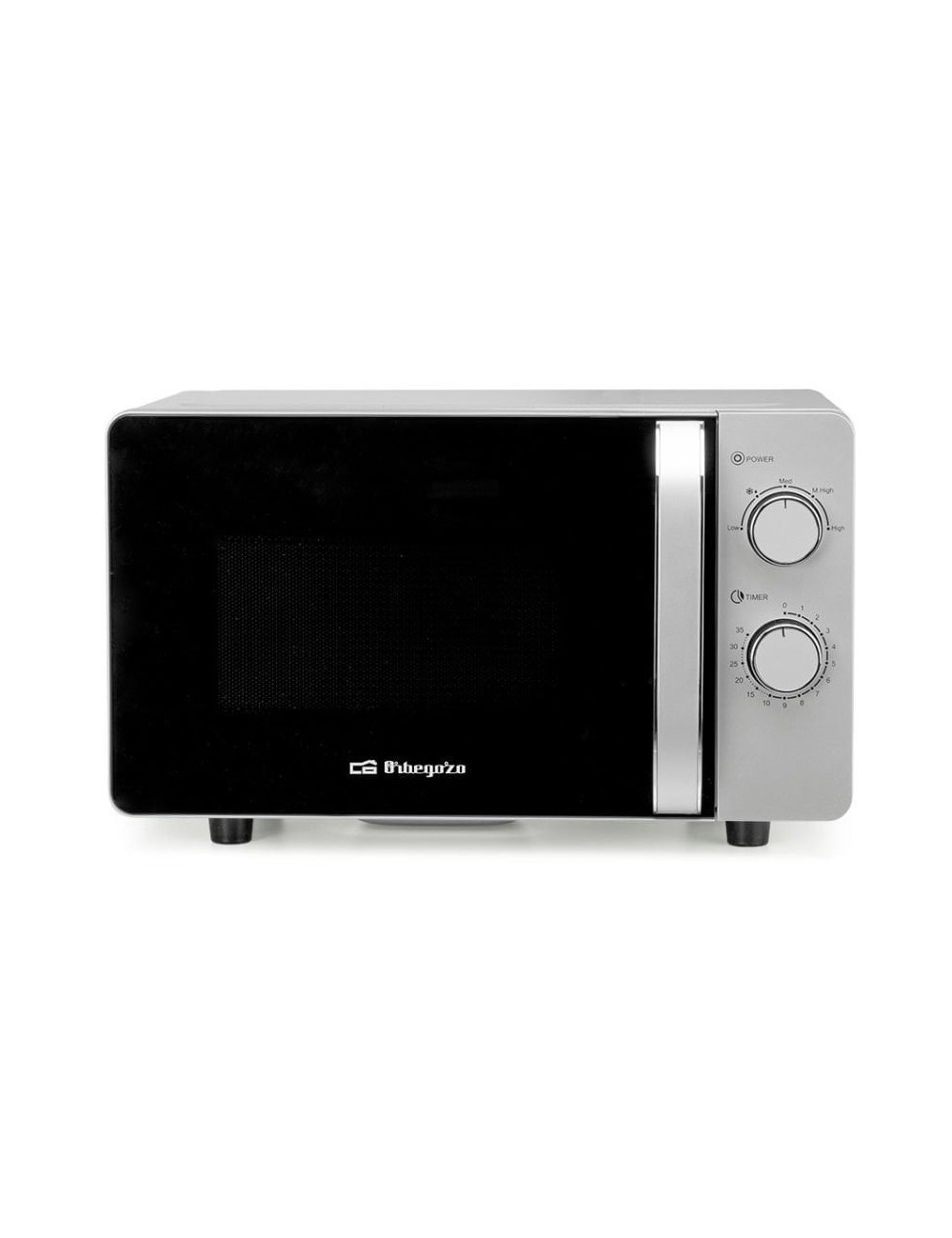 Microondas Orbegozo MI 2062 CE/ 700W/ Capacidad 20L/ Gris